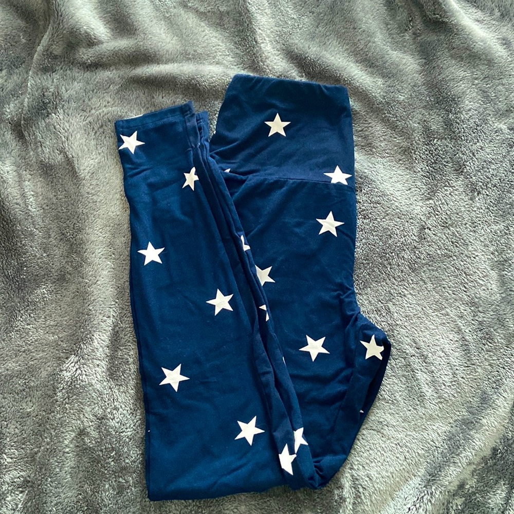 Blue star leggings
